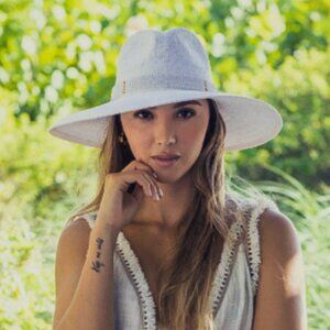 NEW Nikki Beach Saylor Hat in White sun hat UV UPF 50 beach